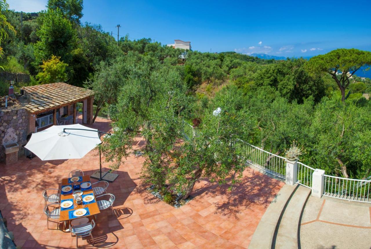 Villa Rusella With Terrace & Breathless Sea Views Massa Lubrense Exterior foto