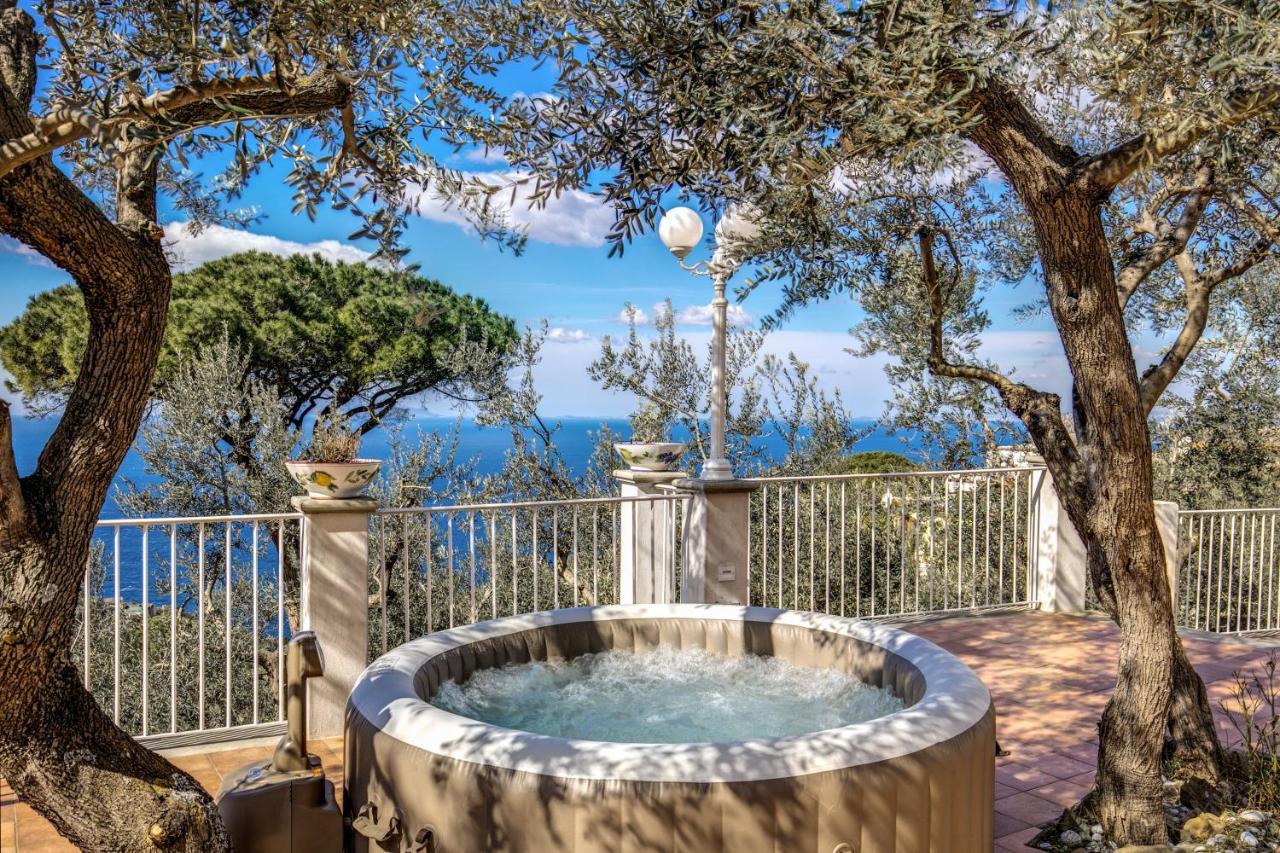 Villa Rusella With Terrace & Breathless Sea Views Massa Lubrense Exterior foto